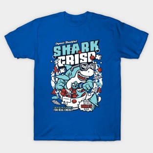 Retro Cereal Box Shark Crisp // Junk Food Nostalgia // Cereal Lover T-Shirt